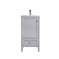 Elegant sommerville 18" Single Bathroom Vanity - Grey - VF18018GR