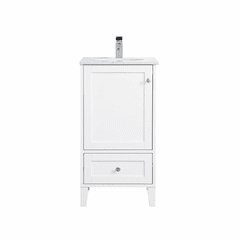 Elegant sommerville 18" Single Bathroom Vanity - White - VF18018WH