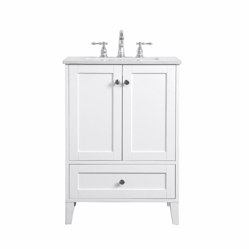 Elegant Sommerville 24" Single Bathroom Vanity - White - VF18024WH