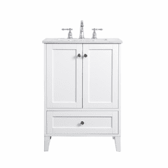 Elegant Sommerville 24" Single Bathroom Vanity - White - VF18024WH