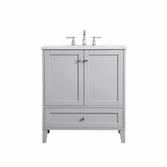 Elegant Sommerville 30" Single Bathroom Vanity - Grey - VF18030GR