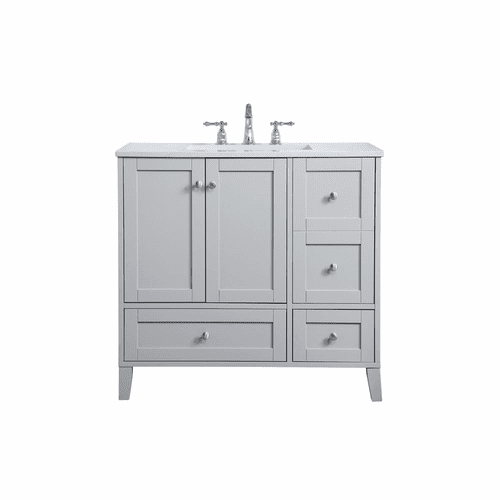 Elegant sommerville 36" Single Bathroom Vanity - Grey - VF18036GR