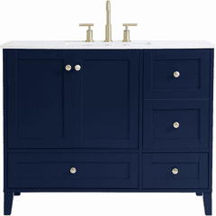 Elegant Sommerville 42" Single Bathroom Vanity - Blue - VF18042BL