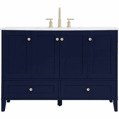 Elegant Sommerville 48" Single Bathroom Vanity - Blue - VF18048BL