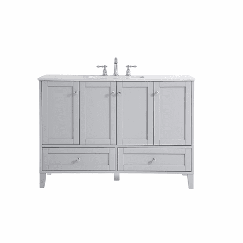 Elegant sommerville 48" Single Bathroom Vanity - Grey - VF18048GR