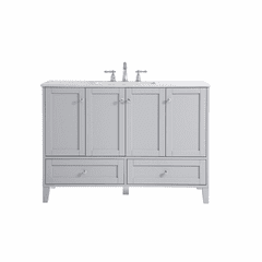 Elegant sommerville 48" Single Bathroom Vanity - Grey - VF18048GR