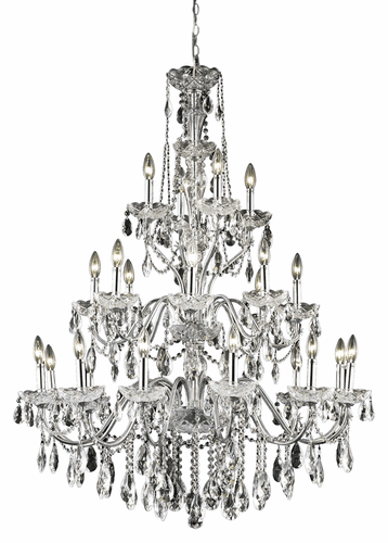 Elegant St. Francis 24-LT Chrome Chandelier Clear Royal Cut Crystal - 2016G36C/RC