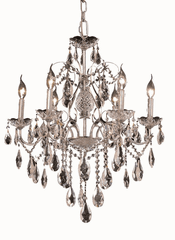 Elegant St. Francis 6-LT Chrome Chandelier Clear Royal Cut Crystal - 2016D24C/RC