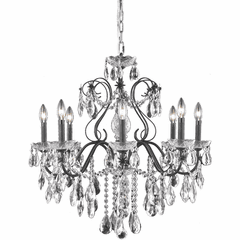Elegant St. Francis 6-LT Dark Bronze Chandelier Clear Royal Cut Crystal - 2016D26DB/RC Elegant St. Francis 6-LT Dark Bronze Chandelier Clear Royal Cut Crystal - 2016D26DB/RC