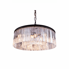 Elegant Sydney 10-LT Matte Black Chandelier Clear Royal Cut Crystal - 1208G43MB/RC