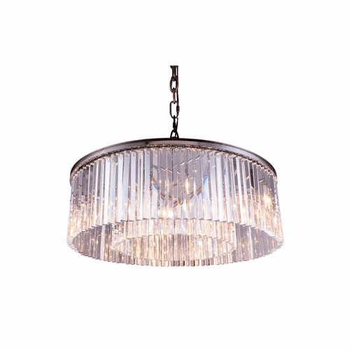 Elegant Sydney 10-LT Polished Nickel Chandelier Clear Royal Cut Crystal - 1208G43PN/RC