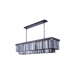 Elegant Sydney 12-LT Matte Black Chandelier Silver Shade Royal Cut Crystal - 1202D60MB-SS/RC Elegant Sydney 12-LT Matte Black Chandelier Silver Shade Royal Cut Crystal - 1202D60MB-SS/RC
