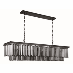 Elegant Sydney 12-LT Matte Black Chandelier Silver Shade Royal Cut Crystal - 1232D60MB-SS/RC