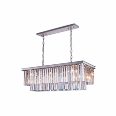 Elegant Sydney 12-LT Polished Nickel Chandelier Clear Royal Cut Crystal - 1202D40PN/RC