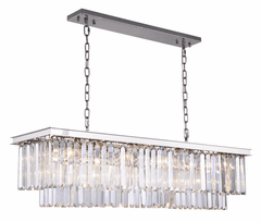 Elegant Sydney 12-LT Polished Nickel Chandelier Clear Royal Cut Crystal - 1232D50PN/RC