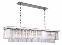 Elegant Sydney 12-LT Polished Nickel Chandelier Clear Royal Cut Crystal - 1232D60PN/RC