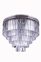 Elegant Sydney 17-LT Polished Nickel Flush Mount Clear Royal Cut Crystal - 1201F32PN/RC Elegant Sydney 17-LT Polished Nickel Flush Mount Clear Royal Cut Crystal - 1201F32PN/RC