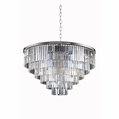 Elegant Sydney 33-LT Polished Nickel Chandelier Clear Royal Cut Crystal - 1201D44PN/RC Elegant Sydney 33-LT Polished Nickel Chandelier Clear Royal Cut Crystal - 1201D44PN/RC