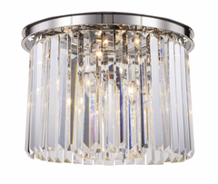 Elegant Sydney 6-LT Polished Nickel Flush Mount Clear Royal Cut Crystal - 1238F20PN/RC
