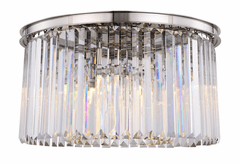 Elegant Sydney 8-LT Polished Nickel Flush Mount Clear Royal Cut Crystal - 1238F26PN/RC Elegant Sydney 8-LT Polished Nickel Flush Mount Clear Royal Cut Crystal - 1238F26PN/RC