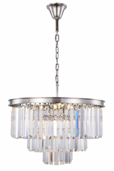 Elegant Sydney 9-LT Polished Nickel Chandelier Clear Royal Cut Crystal - 1231D26PN/RC Elegant Sydney 9-LT Polished Nickel Chandelier Clear Royal Cut Crystal - 1231D26PN/RC