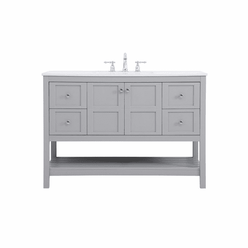 Elegant Theo 48" Single Bathroom Vanity - Gray - VF16448GR
