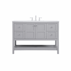 Elegant Theo 48" Single Bathroom Vanity - Gray - VF16448GR