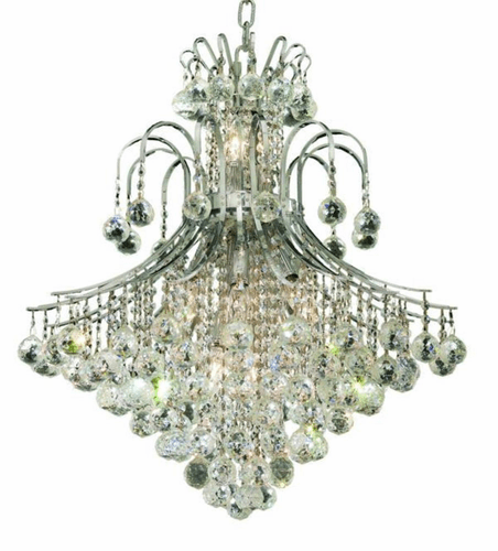 Elegant Toureg 15-LT Chrome Chandelier Clear Royal Cut Crystal - V8003D25C/RC