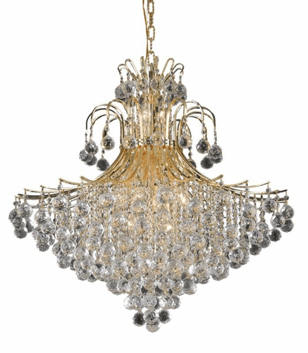 Elegant Toureg 15-LT Gold Chandelier Clear Royal Cut Crystal - V8005G31G/RC