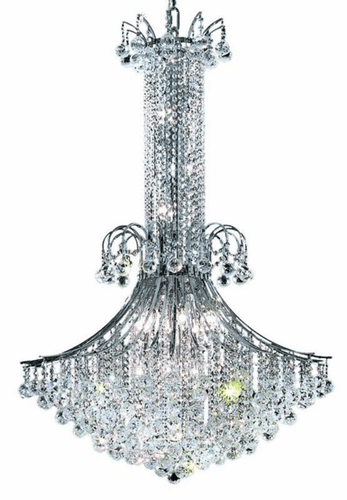 Elegant Toureg 16-LT Chrome Chandelier Clear Royal Cut Crystal - V8006G35C/RC