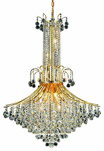 Elegant Toureg 16-LT Gold Chandelier Clear Royal Cut Crystal - V8006G35G/RC