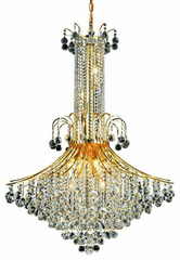 Elegant Toureg 16-LT Gold Chandelier Clear Royal Cut Crystal - V8006G35G/RC
