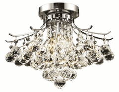 Elegant Toureg 3-LT Chrome Flush Mount Clear Royal Cut Crystal - V8000F16C/RC