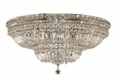 Elegant Tranquil 18-LT Chrome Flush Mount Clear Royal Cut Crystal - V2528F30C/RC Elegant Tranquil 18-LT Chrome Flush Mount Clear Royal Cut Crystal - V2528F30C/RC
