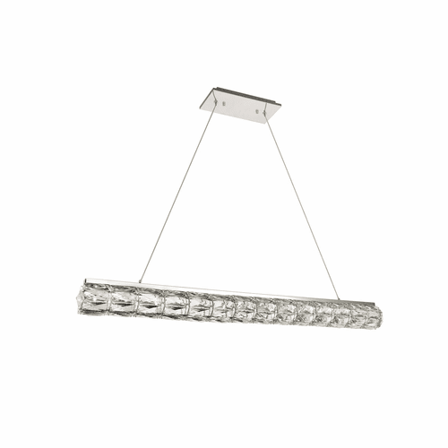 Elegant Valetta Integrated LED Chip Light Chrome Chandelier Clear Cut Crystal - 3501D42C