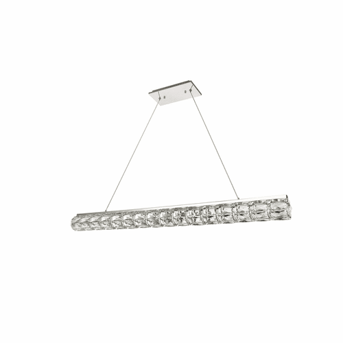 Elegant Valetta Integrated LED Chip Light Chrome Chandelier Clear Cut Crystal - 3501D48C