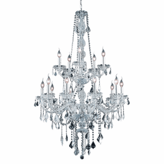 Elegant Verona 15-LT Chrome Chandelier Clear Royal Cut Crystal - V7815G33C/RC
