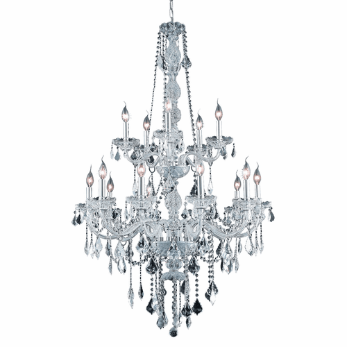 Elegant Verona 15-LT Chrome Chandelier Clear Royal Cut Crystal - V7815G33C/RC