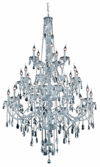 Elegant Verona 25-LT Chrome Chandelier Clear Royal Cut Crystal - 7925G43C/RC
