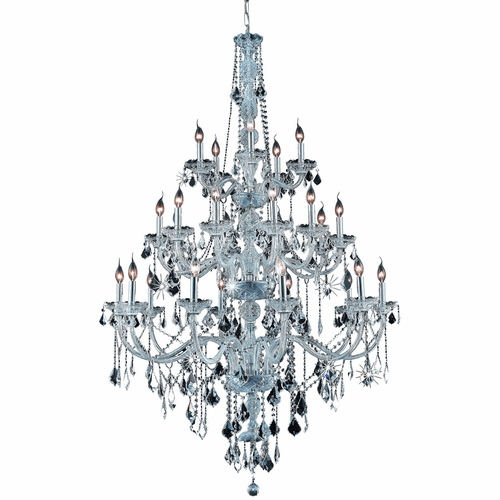 Elegant Verona 25-LT Chrome Chandelier Clear Royal Cut Crystal - V7825G43C/RC