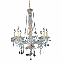 Elegant Verona 8-LT Gold Chandelier Clear Royal Cut Crystal - V7858D28G/RC Elegant Verona 8-LT Gold Chandelier Clear Royal Cut Crystal - V7858D28G/RC
