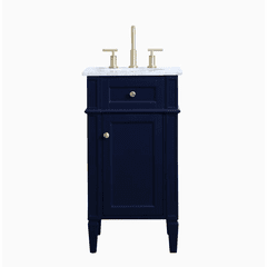 Elegant Williams 18" Single Bathroom Vanity - Blue - VF12518BL