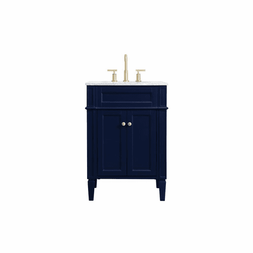 Elegant Williams 24" Single Bathroom Vanity - Blue - VF12524BL