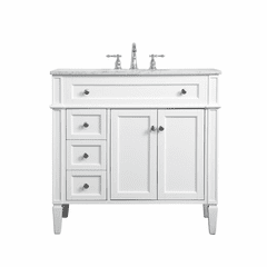 Elegant Williams 36" Single Bathroom Vanity - White - VF12536WH