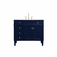 Elegant Williams 40" Single Bathroom Vanity - Blue - VF12540BL