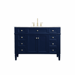 Elegant Williams 48" Single Bathroom Vanity - Blue - VF12548BL