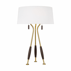 Ellen DeGeneres Arbur 2-LT Table Lamp - Brass - ET1222WWBBS1
