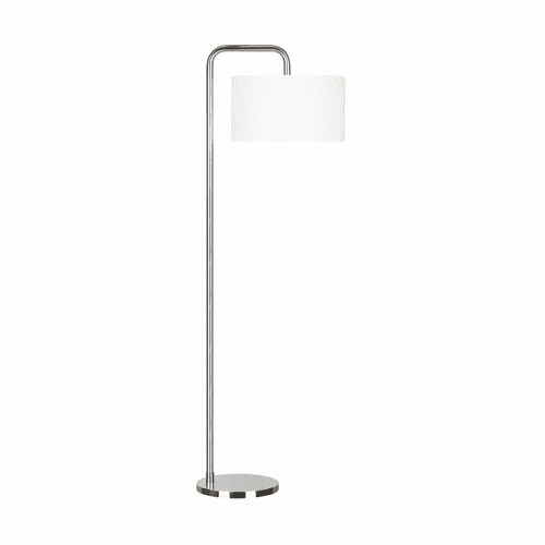 Ellen DeGeneres Dean 1-LT Floor Lamp - Nickel - ET1341PN1