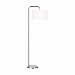 Ellen DeGeneres Dean 1-LT Floor Lamp - Nickel - ET1341PN1