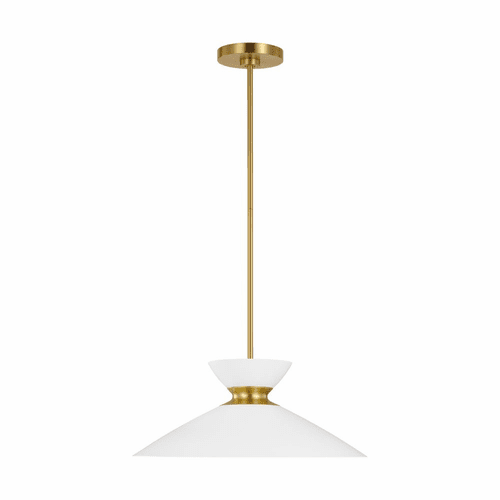 Ellen DeGeneres Heath 1-LT Wide Pendant - Brass - EP1231MWTBBS